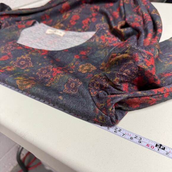 Natural Life Lottie Knit Maxi Dress Womens XL Dark Floral Boho Indie Cottagecore - Picture 6 of 11